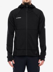 Bluza trekkingowa Mammut Taiss ML Hooded Jacket. Czarne bluzy z kapturem męskie Mammut, m, z elastanu. Za 747.99 zł.