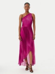 Simona Corsellini Sukienka koktajlowa P26CEAB11301 Żółty Slim Fit. Żółte sukienki damskie SIMONA CORSELLINI, bez wzorów, z syntetyku, wizytowe, bez kołnierzyka, bez ramiączek. Za 2,129.00 zł.