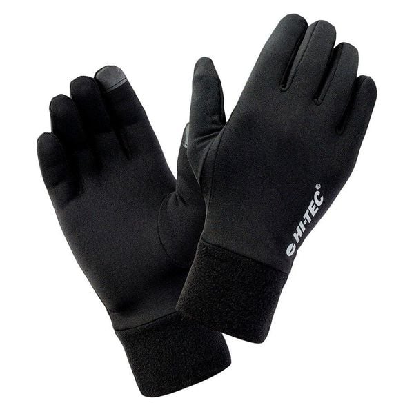 Rękawiczki Unisex Dla Dorosłych Logo Janni. Czarne rękawiczki damskie Hi-tec, bez wzorów. Za 60.99 zł.