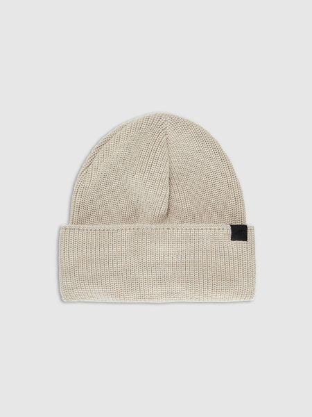 4F Czapka beanie z wełną merino uniseks - beżowa Uniwersalny. Brązowe czapki męskie 4f, na zimę, bez wzorów, z wełny, klasyczne. W wyprzedaży za 59.99 zł.