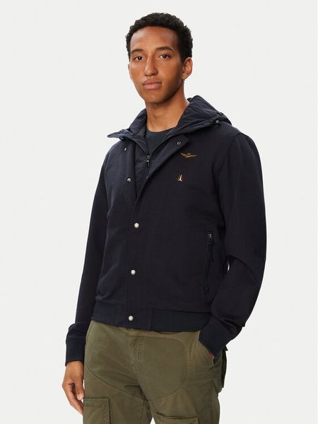 Aeronautica Militare Kurtka bomber 262AF0525UF00691 Granatowy Regular Fit. Niebieskie kurtki męskie AERONAUTICA MILITARE, m, bez wzorów, z syntetyku, bez kaptura. Za 894.99 zł.