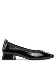 Caprice Półbuty 9-22300-44 Czarny. Czarne półbuty damskie Caprice, bez wzorów, z lakierowanej skóry, bez obcasa, na obcasie. Za 265.99 zł.