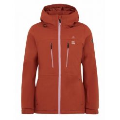 Damska kurtka narciarska Protest PRTSIMA. Brązowe kurtki damskie Protest, na zimę, xl, bez wzorów, bez kaptura. W wyprzedaży za 699.90 zł.