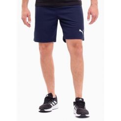 Spodenki piłkarskie męskie Puma teamRISE Short. Białe szorty męskie Puma, bez wzorów, sportowe. Za 55.09 zł.