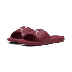 Damskie klapki sportowe Cool Cat 2.0 PUMA. Czerwone klapki damskie Puma, bez wzorów, z materiału, bez obcasa. Za 109.00 zł.