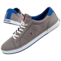 Trampki Tommy Hilfiger M FM0FM00596039 szare. Szare trampki i tenisówki męskie bez wzorów, z gumy, bez zapięcia. Za 414.66 zł.