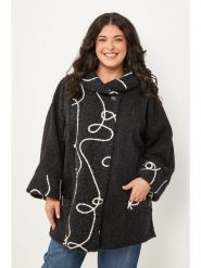 Curvy Lady Płaszcz przejściowy w kolorze czarnym rozmiar: 44/46. Czarne płaszcze damskie Curvy Lady, bez wzorów, klasyczne. Za 187.07 zł.