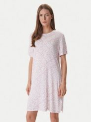 DKNY Koszula nocna YI30058 Różowy Regular Fit. Czerwone koszule nocne damskie DKNY, bez wzorów, z wiskozy. Za 319.99 zł.