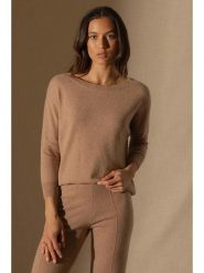 Perfect Cashmere Kaszmirowy sweter "Molly" w kolorze jasnobrązowym rozmiar: XL. Brązowe swetry klasyczne damskie Perfect Cashmere, xl, z kaszmiru, bez kołnierzyka. Za 348.90 zł.