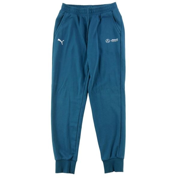 Second life - Spodnie dresowe męskie Mercedes AMG Puma - Jak nowy. Niebieskie spodnie sportowe męskie Puma, z dresówki. Za 106.46 zł.