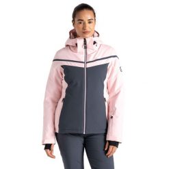 Damska Kurtka Narciarska Flurry. Czerwone kurtki damskie Dare 2b, xl, bez wzorów, z materiału, z kapturem, narciarskie. Za 223.99 zł.