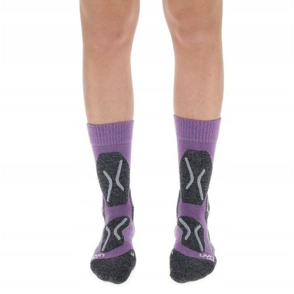 Skarpety trekkingowe damskie Uyn Trekking Winter Merino. Fioletowe skarpetki damskie UYN, bez wzorów. Za 119.99 zł.