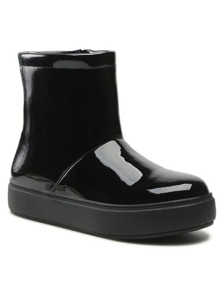 Jenny Fairy Botki WS5800-02 Czarny. Czarne botki damskie Jenny Fairy, z syntetyku, bez obcasa, na płaskiej podeszwie, bez zapięcia. Za 135.99 zł.