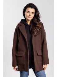 Awama Kurtka przejściowa w kolorze brązowym rozmiar: XL. Brązowe kurtki damskie Awama, xl, bez wzorów, bez kaptura. Za 219.08 zł.