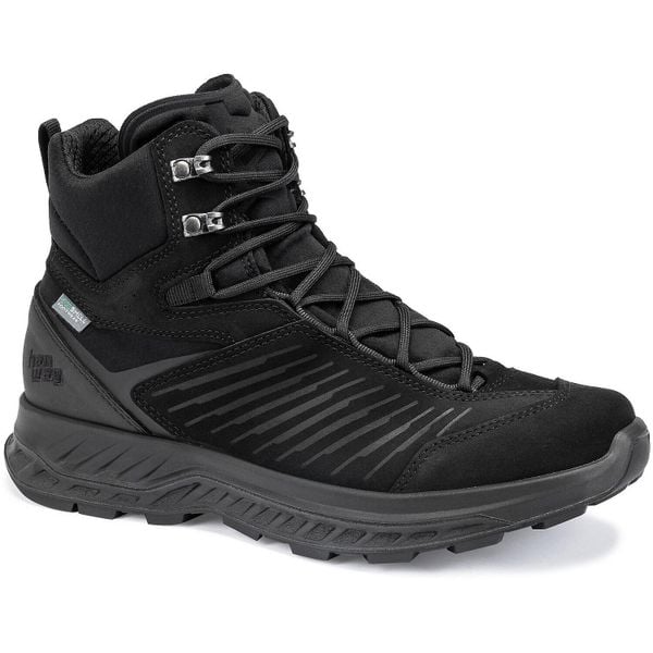 Buty do chodzenia męskie Hanwag Blueridge Es. Czarne buty trekkingowe męskie Hanwag, na zimę, z materiału, za kostkę, bez zapięcia, trekkingowe. Za 991.00 zł.