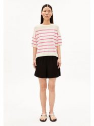 Armedangels Sweter ''Striped'' w kolorze kremowo-różowym rozmiar: M. Brązowe swetry klasyczne damskie ARMEDANGELS, m, ze splotem, bez kołnierzyka. Za 209.95 zł.