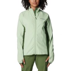 Polarowy sweter damski Columbia Spectre Ridge Full Zip Tech Fleece. Zielone swetry klasyczne damskie Columbia, na zimę, s, z elastanu, bez kołnierzyka. Za 488.00 zł.