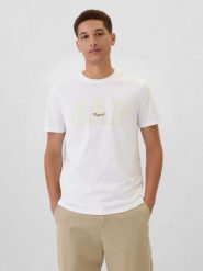 T-SHIRT MĘSKI GAP KOSZULKA 542246-01-L. Białe t-shirty sportowe męskie GAP, l, z bawełny, bez ramiączek, na fitness i siłownię. Za 99.00 zł.