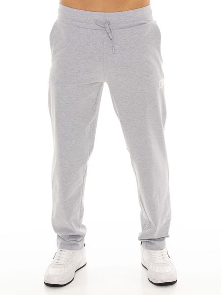 Spodnie dresowe męskie HJ. Szare spodnie sportowe męskie LEONE 1947 APPAREL, z bawełny. Za 235.76 zł.