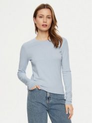 Calvin Klein Bluzka K20K208031 Błękitny Slim Fit. Niebieskie bluzki damskie CALVIN KLEIN, xl, bez wzorów, z syntetyku, bez ramiączek. Za 239.99 zł.
