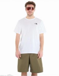 The North Face T-shirt casual męski - rozmiar L. Białe t-shirty męskie The North Face, l, bez wzorów, z bawełny, bez kołnierzyka. Za 277.99 zł.