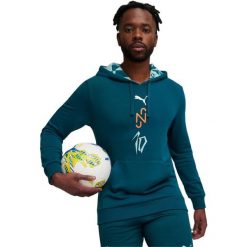 Bluza z kapturem Puma Neymar Jr Creativity Logo, Mężczyźni. Niebieskie bluzy z kapturem męskie Puma, l, z bawełny. Za 186.58 zł.