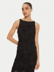 ROTATE Top 113614 Czarny Regular Fit. Czarne topy damskie ROTATE, bez wzorów, z syntetyku, bez kołnierzyka. Za 489.99 zł.