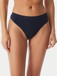 Calvin Klein Underwear Stringi LV00QD3958 Granatowy. Niebieskie stringi damskie Calvin Klein Underwear, l, bez wzorów, z syntetyku. Za 79.99 zł.