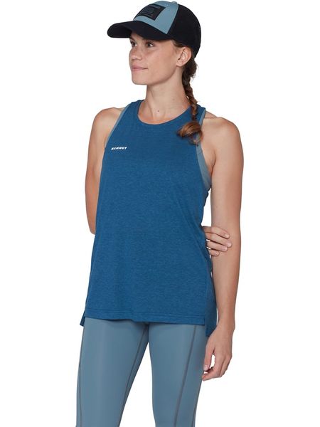 Mammut Top funkcyjny "Massone" w kolorze niebieskim rozmiar: L. Niebieskie topy damskie Mammut, l, bez wzorów, z materiału, bez kołnierzyka. Za 109.95 zł.