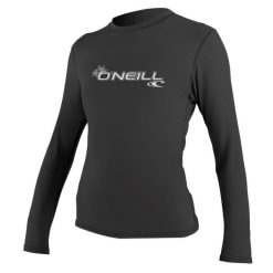 Koszulka do pływania damska O'Neill Basic Skins Sun Shirt. Czarne bluzki damskie O'neill, xl, bez wzorów, bez kołnierzyka. Za 149.00 zł.