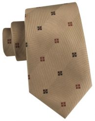 Męski Krawat - Lekki, Jasny Brąz - Alties. Krawaty i muchy męskie Alties, bez wzorów, z tkaniny, eleganckie. Za 55.00 zł.