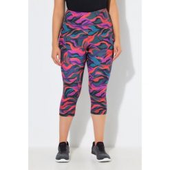 Damskie Legginsy sportowe 3/4 dżersej termiczny wysoki stan z recyklingu. Legginsy damskie Ulla Popken, plus size, bez wzorów, z dżerseju, z podwyższonym stanem, na jogę i pilates. Za 239.99 zł.
