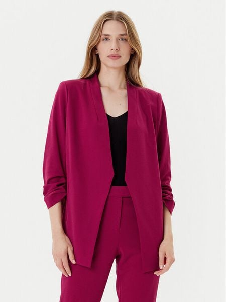 DKNY Marynarka P9RCAAWI Bordowy Regular Fit. Czerwone marynarki i żakiety damskie DKNY, m, bez wzorów, z syntetyku. Za 269.99 zł.