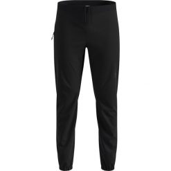 Spodnie softshellowe Odlo Pants regular length ESSENTIAL WARM. Czarne spodnie materiałowe męskie Odlo, bez wzorów, sportowe. Za 449.99 zł.