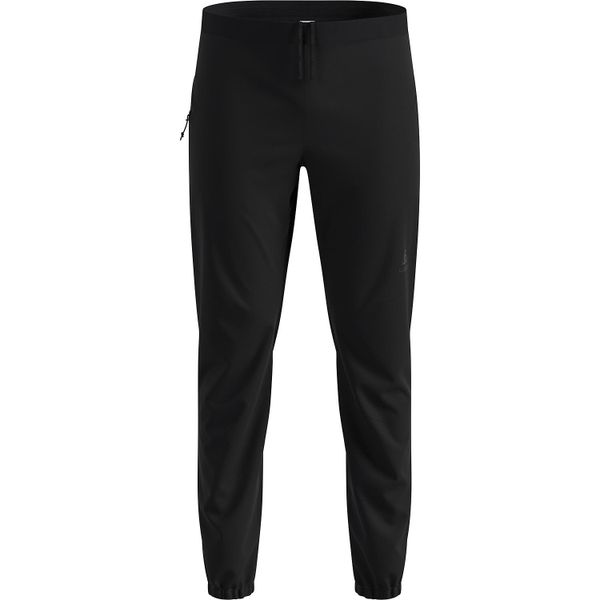 Spodnie softshellowe Odlo Pants regular length ESSENTIAL WARM. Czarne spodnie materiałowe męskie Odlo, bez wzorów, sportowe. Za 449.99 zł.