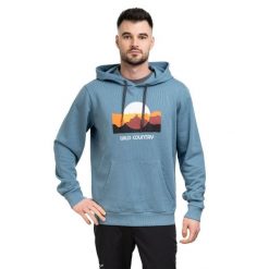 Bluza trekkingowa męska Movement Hoody. Niebieskie bluzy bez kaptura męskie WILD COUNTRY, m, z bawełny. Za 479.99 zł.