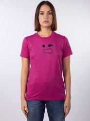 Diesel Clothes Koszulka w kolorze jagodowym rozmiar: S. Czerwone bluzki damskie Diesel Clothes, s, bez wzorów, z bawełny, bez kołnierzyka, bez ramiączek. Za 87.81 zł.