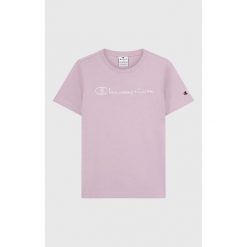 Koszulka damska Champion SS Tee 118382. Czerwone bluzki sportowe damskie CHAMPION, bez wzorów, bez kołnierzyka. Za 85.00 zł.