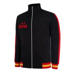 AS Roma 1977 - 78 - Kurtka Piłkarska Retro - Czarna – COPA Football. Czarne kurtki męskie COPA FOOTBALL, l, bez wzorów, z bawełny, młodzieżowe, bez kaptura. Za 430.41 zł.