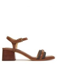 MICHAEL Michael Kors Sandały Mandy 40S6MAMS1B Brązowy. Brązowe sandały damskie MICHAEL Michael Kors, bez wzorów, ze skóry, bez obcasa, na słupku. Za 629.99 zł.