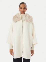 Rinascimento Płaszcz przejściowy CFC0130344003 Kremowy Oversize. Białe płaszcze damskie RINASCIMENTO, m, bez wzorów, z syntetyku. Za 1,149.00 zł.