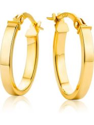 Revoni Złote kolczyki-kreole rozmiar: onesize. Żółte kolczyki damskie Revoni, złote. Za 761.99 zł.