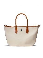 Polo Ralph Lauren Torebka 428962165001 Beżowy. Brązowe torebki klasyczne damskie Polo Ralph Lauren, bez wzorów, z materiału, bez dodatków. Za 1,799.00 zł.