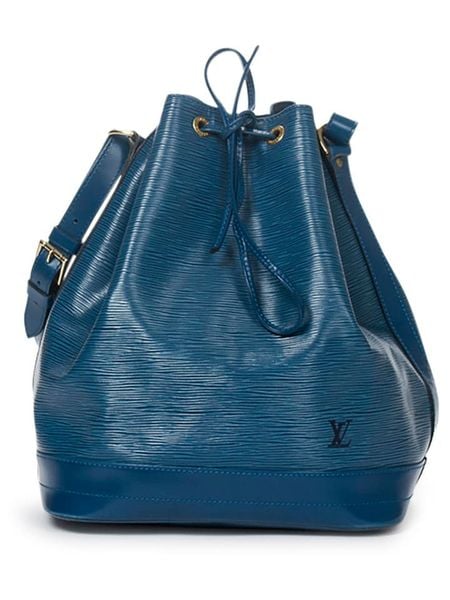 Louis Vuitton Skórzana torebka w kolorze niebieskim - 27 x 34 x 16 cm rozmiar: onesize. Niebieskie torebki klasyczne damskie Louis Vuitton, bez wzorów, z materiału, bez dodatków. Za 2,914.99 zł.