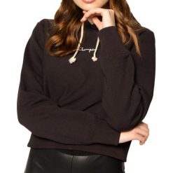 Sweter Champion z czarnym kolorem dla kobiet. Czarne swetry klasyczne damskie CHAMPION, m, z bawełny, bez kołnierzyka. Za 288.15 zł.