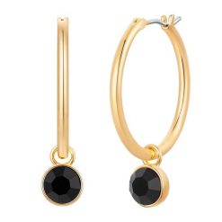 Lulu & Jane Kolczyki z mosiadzu w kolorze zlotym z krysztalem 1 ct Damski. Żółte kolczyki damskie Lulu & Jane, z kryształem, szklane. Za 149.99 zł.