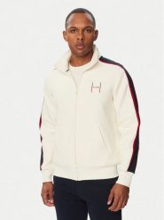 Tommy Hilfiger Bluza Pique H Badge MW0MW44957 Kremowy Regular Fit. Białe bluzy bez kaptura męskie Tommy Hilfiger, m, z syntetyku. Za 699.99 zł.