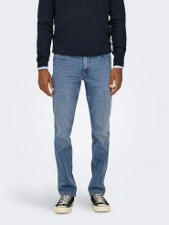 ONLY & SONS Dżinsy - Slim fit - w kolorze niebieskim rozmiar: W29/L32. Niebieskie jeansy męskie Only & Sons. Za 83.62 zł.