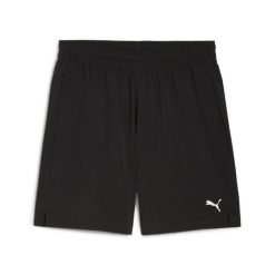 Męskie tkane szorty TRAIN ALL DAY Foundations 7" PUMA. Czarne szorty męskie Puma, bez kołnierzyka. Za 139.00 zł.