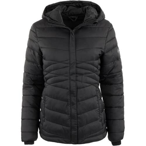 Kurtka w góry damska Alpine Pro Jadera. Czarne kurtki damskie Alpine Pro, na zimę, bez wzorów, z syntetyku, z kapturem. Za 289.99 zł.